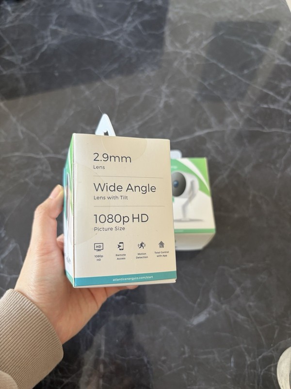 AtlanticEnergy Mini 9 1080p Wi‑Fi Wide Angle Motion Indoor Smart Camera 2‑Pack gallery