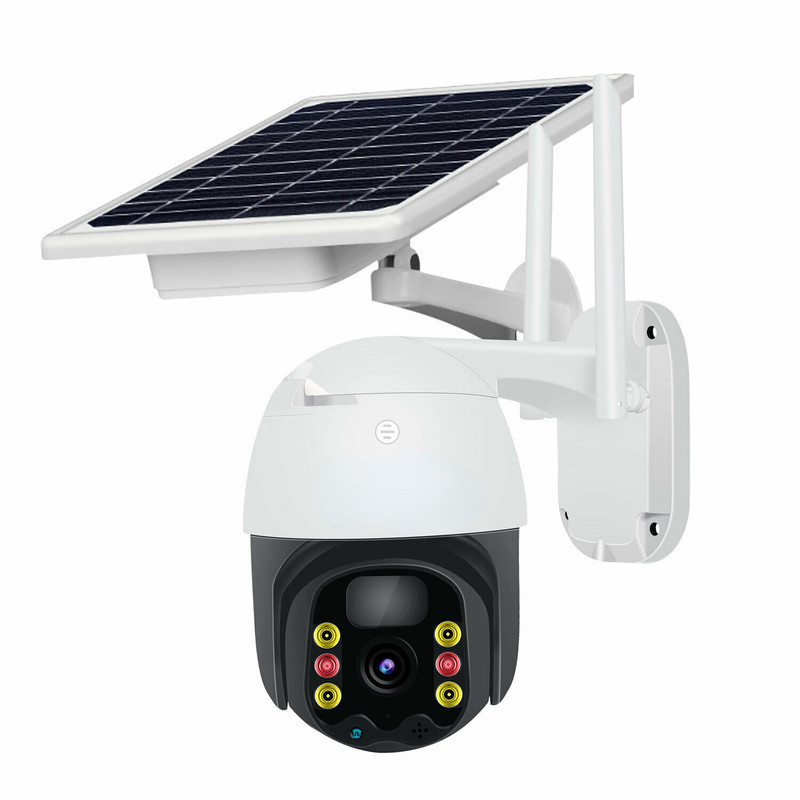 Solar Powered 3MP WIFI Wireless Security HD Camera Outdoor PTZ Built-in Battery gallery