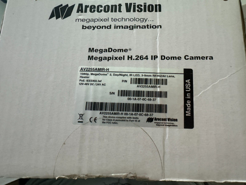 Arecont Vision AV2255AMIR-H 2.1 MP 1080p MegaDome 2, IR-LED, Day/Night, Heater gallery