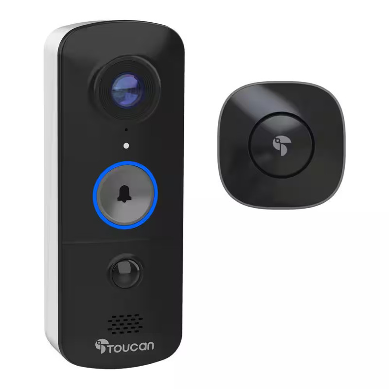 V3 Wi-Fi and Wire-Free Lithium Video Doorbell Camera with Chime , Night Vision, gallery