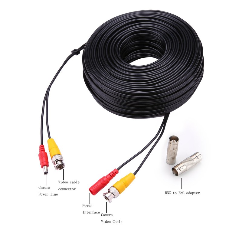 WILDHD Bnc Cable 4x150ft All-in-One Siamese Video and Power 4 feet, Black gallery