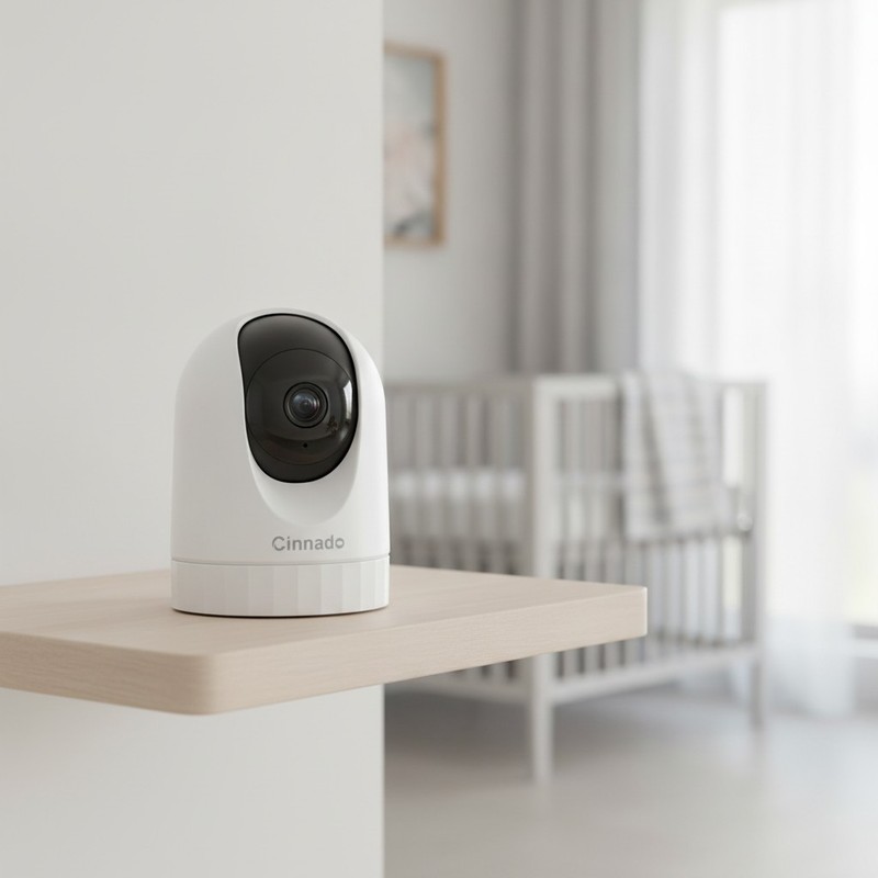 Smart 360° Indoor Camera: 2K Resolution, Night Vision & Alexa Compatible