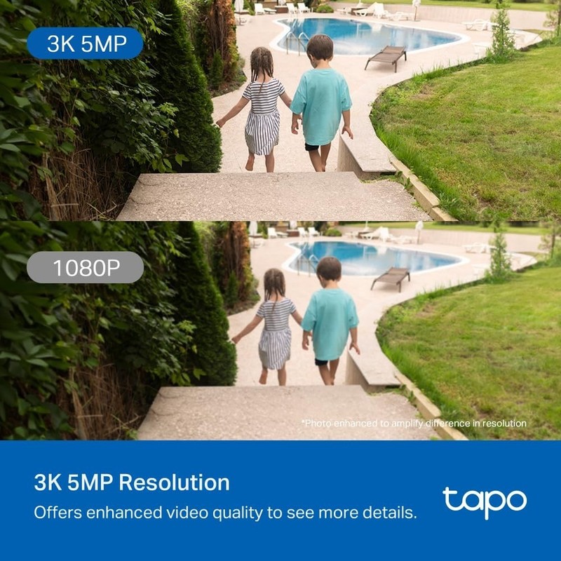 5MP Outdoor Wi-Fi Security Camera - 360° Pan/Tilt, Night Vision, IP66, Alexa/Goo gallery