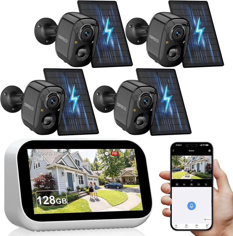 Advanced 4 Cam Wireless Solar Security Kit - No Monthly Fees & 180-Day Storage gallery