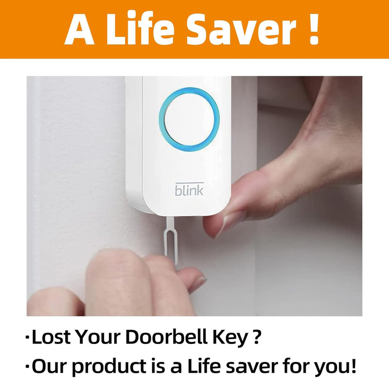 2 Pack Security Key Compatible with Blink Doorbell, Remove Doorbell Camera Batte gallery