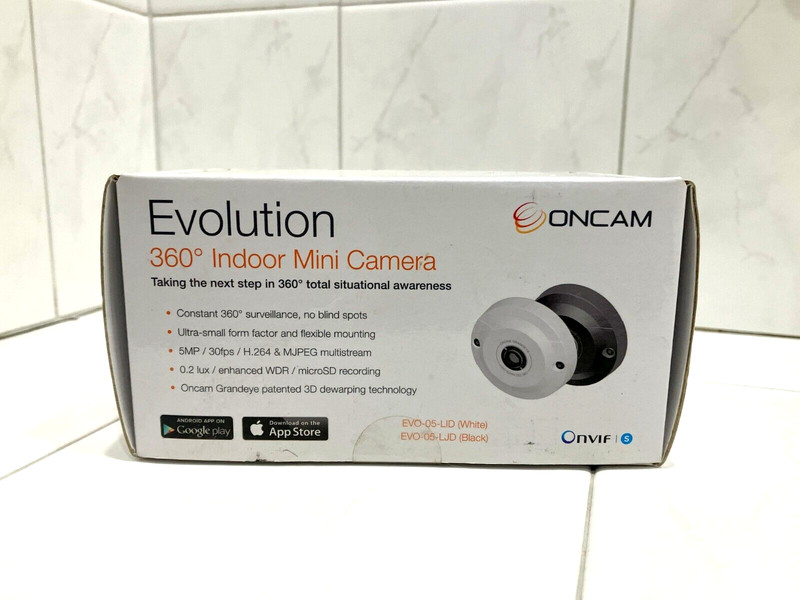 OnCam EVO-05-LID Evolution 360-Degree Indoor Mini Camera NEW gallery