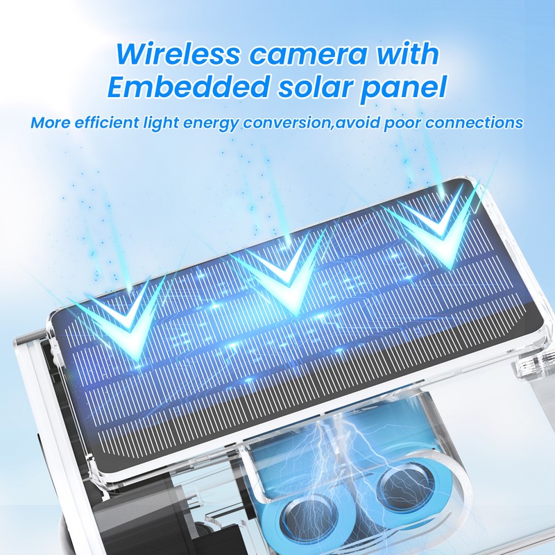 ANRAN 2K Solar 3MP Security Camera Wireless WIFI CCTV Smart Home Outdoor Cam gallery