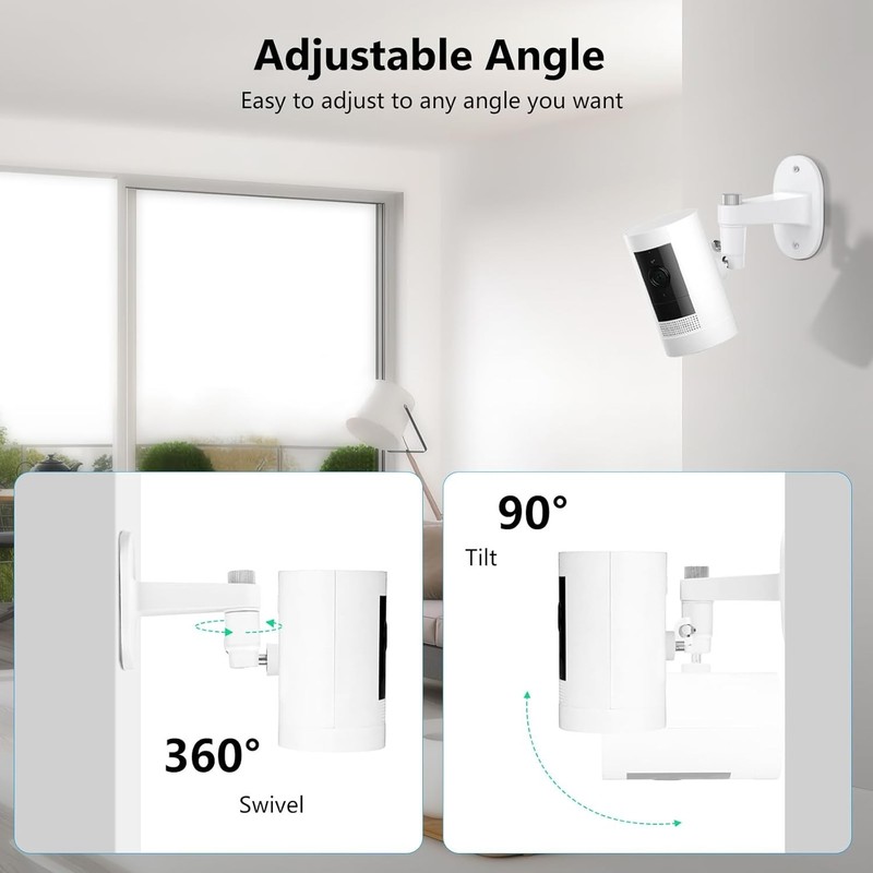 "2Pack Ring Camera Wall Mount for Ring Stick up Cam Battery/Plug-In 3Rd Gen/Stic gallery