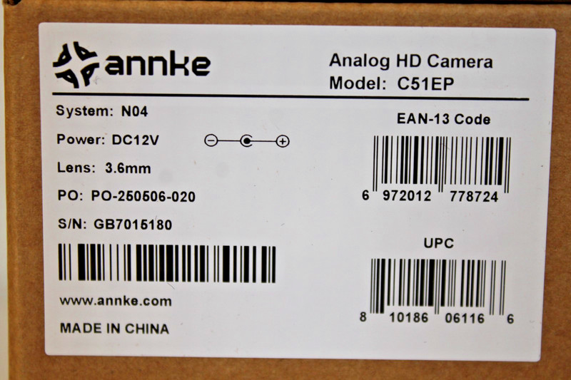 5 Annke Analog HD Cameras C51EP & Power Adapter AC to DC 12V2A & 1-to-4 Splitter gallery