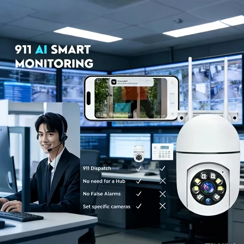 4-Pack Wireless 5G WiFi Security Camera System Smart Outdoor Night Vision 1080P gallery