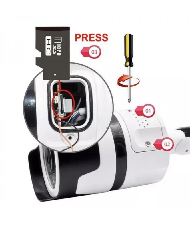 Telecamera IP Camera Wireless LED IR Infrarossi IP Cam TF 36 LED Yoosee Bullet gallery