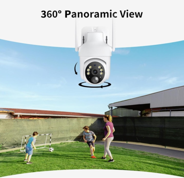 2 Cámaras Seguridad Solar 2K WiFi Exterior PTZ Visión Nocturna Audio Bidireccion gallery