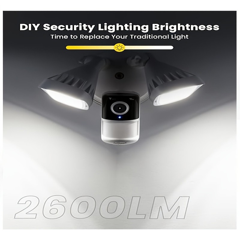 2K Floodlight Camera Outdoor 2600lm,2.4G WiFi, Motion Sensor, color Night Vision gallery