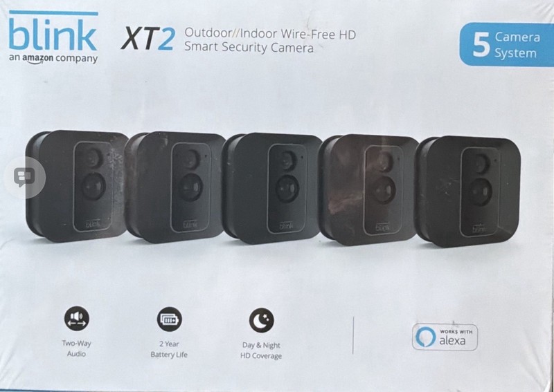 Blink XT2 Security System – 5 Cameras & Sync Module – SEALED – NEW – No Fees