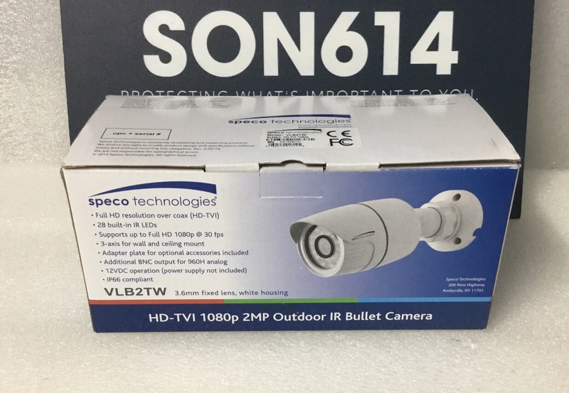 Speco VLB2TW Security Color Camera W/ 2MP 3.6mm HD-TVI 1080P / 960H Analog NEW! gallery