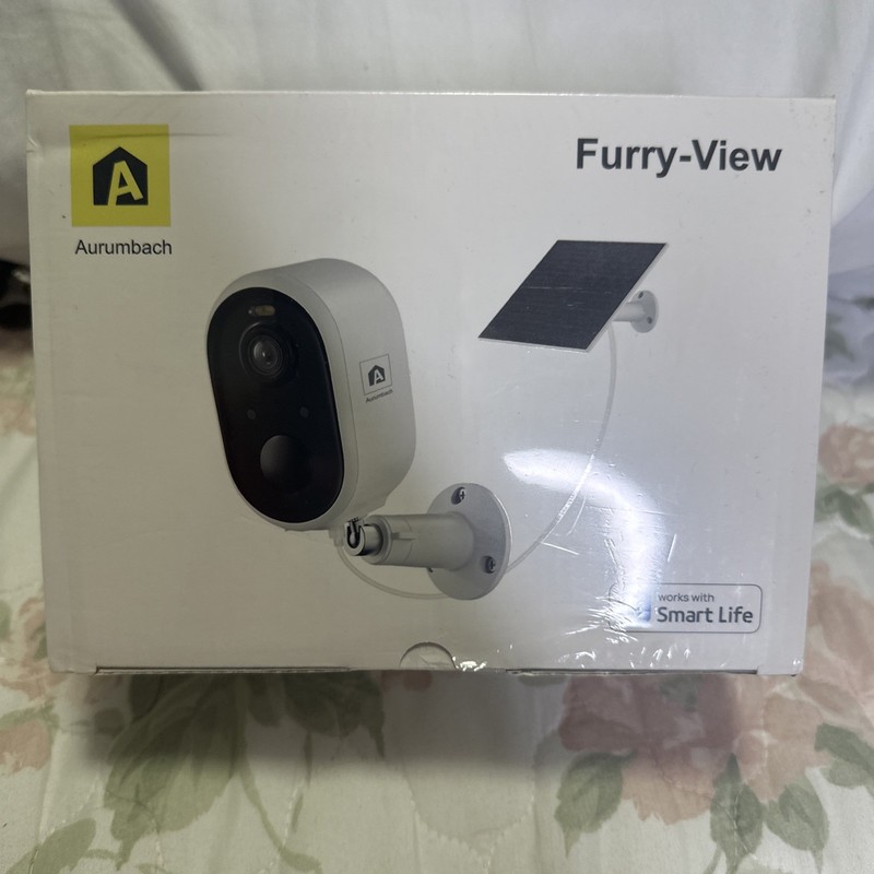 Aurumbach Furry View Solar Powered Outdoor Security Camera – 1 pice
