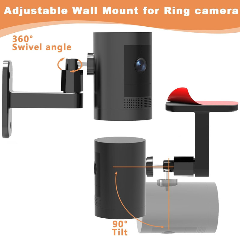 3Pack Camera Wall Mount,Compatible with R-Ing Stick up Cam Battery/Outdoor Cam P gallery