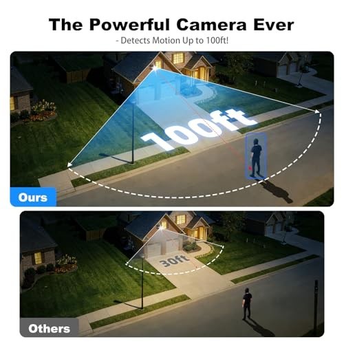 4G LTE Solar Security Camera Wireless Outdoor, No WiFi, 2K Night Vision, 360° Pa gallery
