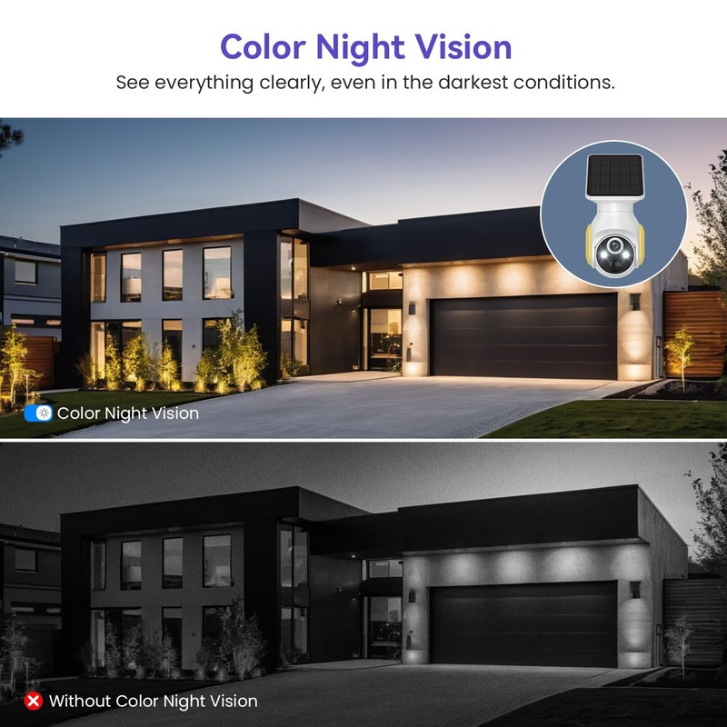 4G LTE Cellular Security Camera with Solar Panel, No WiFi, AI Motion Detectio... gallery