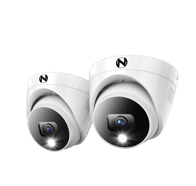 Night Owl Add On Wired 4K HD Indoor/Outdoor Dome Cameras, 2 Pack