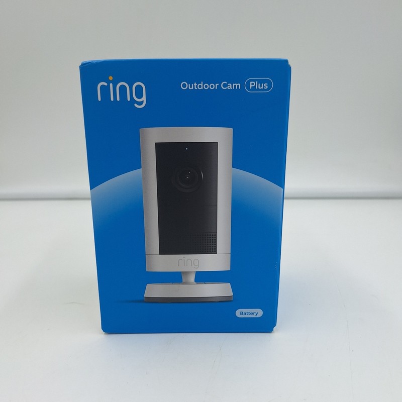 Ring Outdoor Cam Plus Battery White 2K New