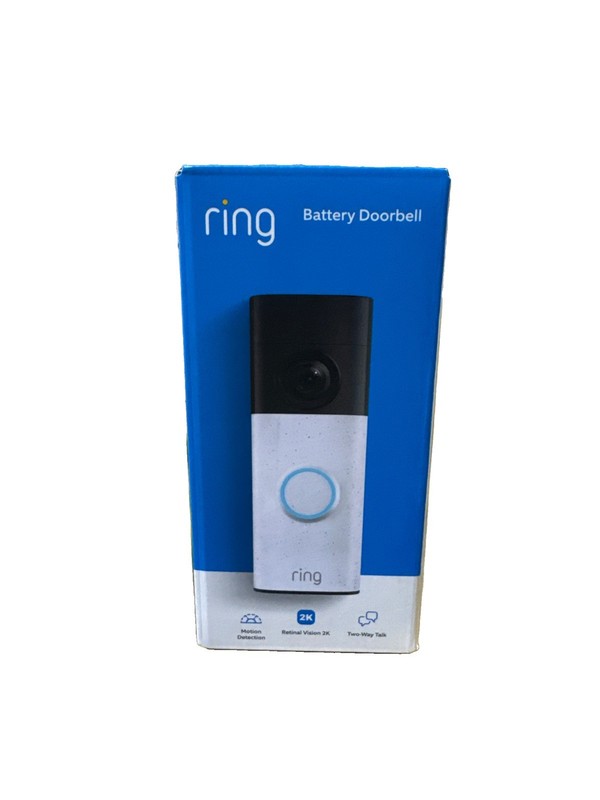 Ring - Battery Doorbell (newest model) Retinal 2K with wide-angle video