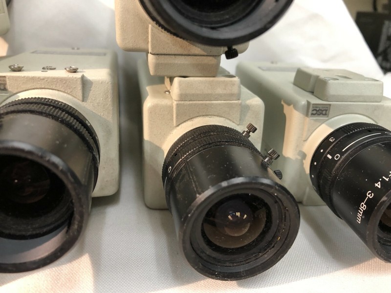 LOT of 9 DSC Security Outdoor Cameras with Lense - COCD-400 FOR PARTS - Untested gallery