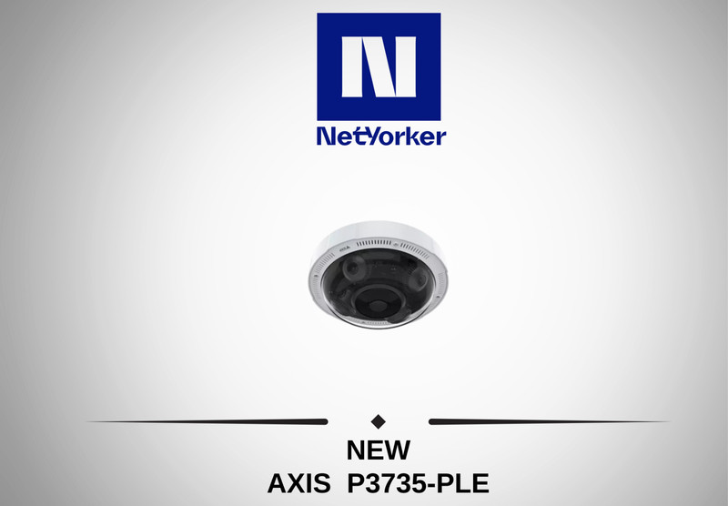NEW AXIS 02633-001 P3735-PLE 2Megapixel Full HD Panoramic Network Camera