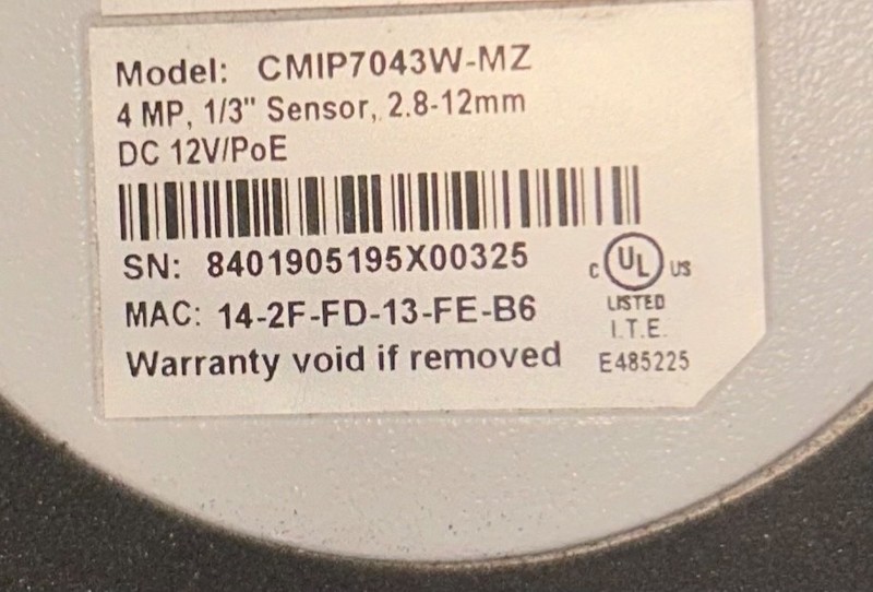 LTS CHIP7243NW-SZ Network IP Camera with mount gallery