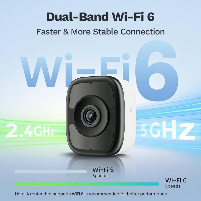 5MP 3K Safeview Window Security Camera, WiFi6 Indoor Window Camera | Anti-Gla... gallery