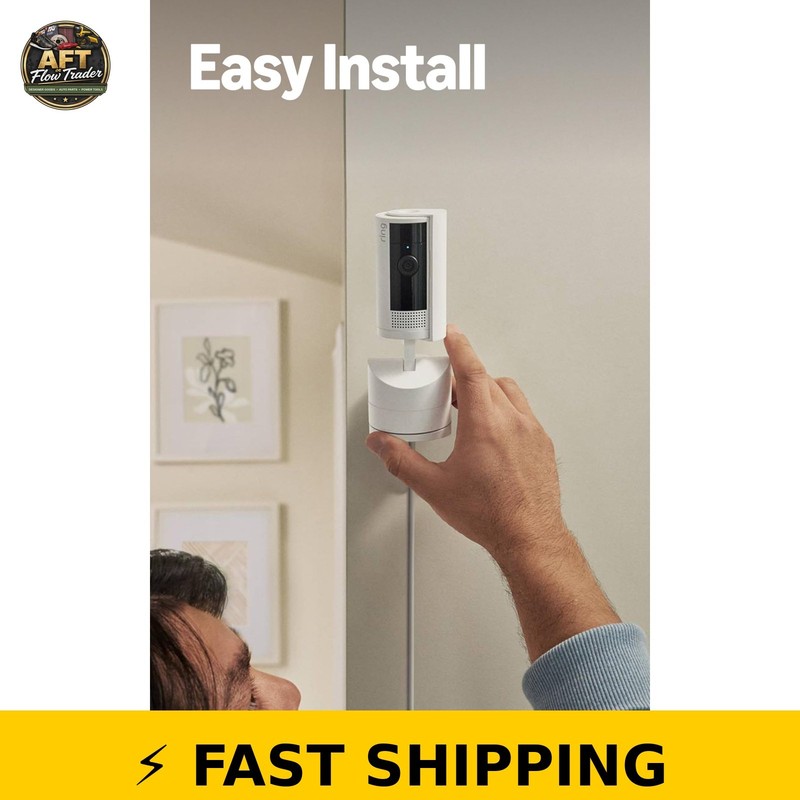 Ring Pan-Tilt Indoor Cam - 360° HD Video, Two-Way Talk, White gallery