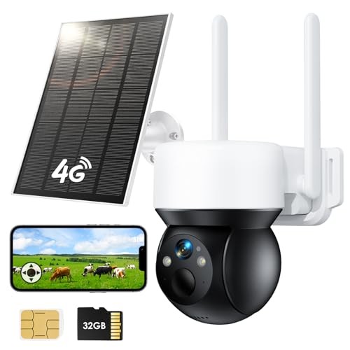 4G LTE Cellular Solar Security Camera Wireless Outdoor, No WiFi Security gallery