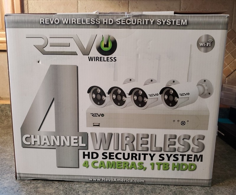 REVO 4 Channel Wireless Security System 4 Cameras, 1tb Hdd