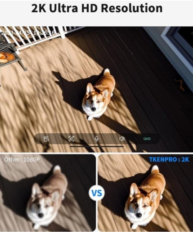 TKENPRO 2K Wireless Outdoor Security Camera... 4 gallery