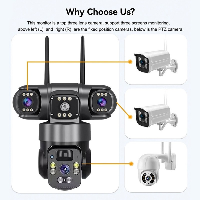 NEW 4K Solar Battery Wireless WiFi Outdoor Pan/Tilt Home Security Camera System gallery