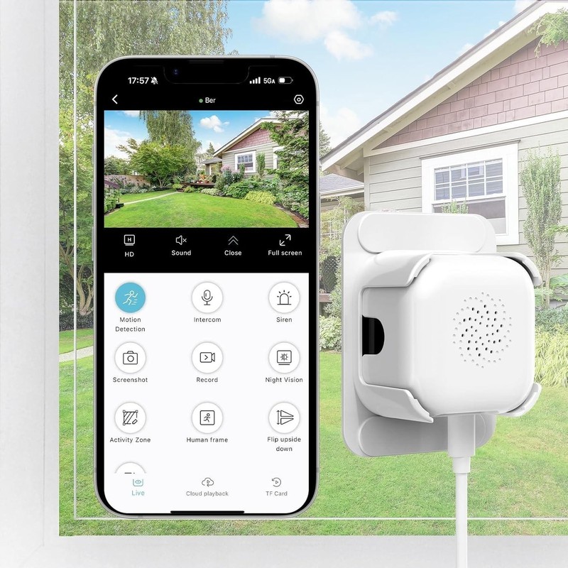 3MP 2K Window Security Camera Full Color Night Vision AI Motion Detection WiFi gallery