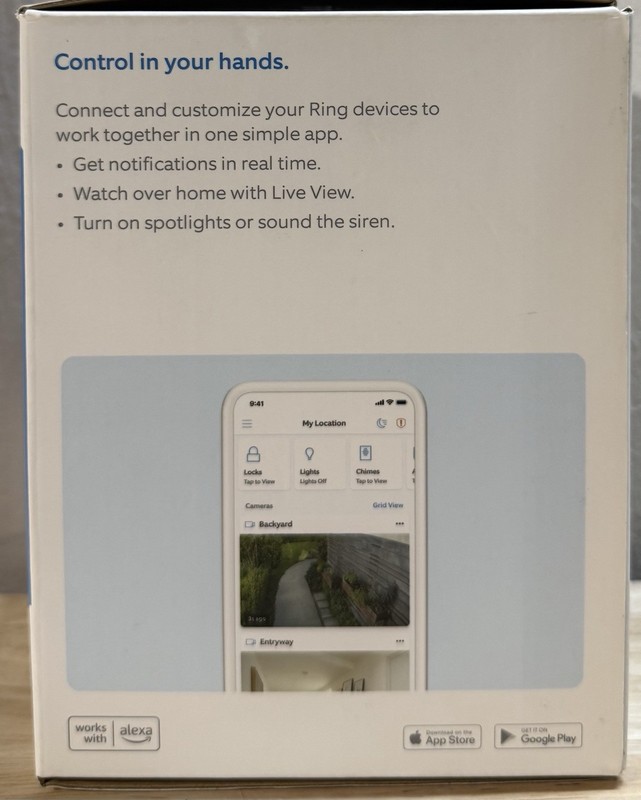 Ring Spotlight Cam Outdoor Battery Powered Security Camera - Black gallery