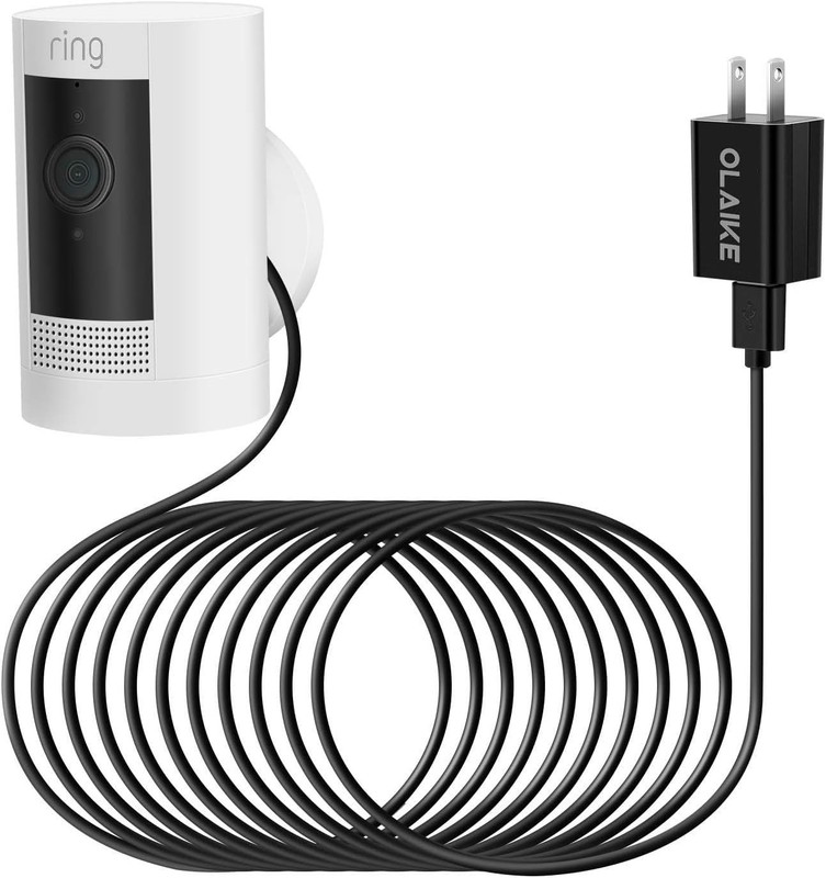 Weatherproof Indoor/Outdoor Power Adapter for Ring Stick Up Cam - 16ft Cable gallery