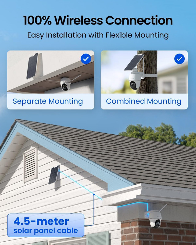 First 4K Solar Security Cameras Wireless Outdoor, Argus PT Ultra+Solar Panel, 36 gallery