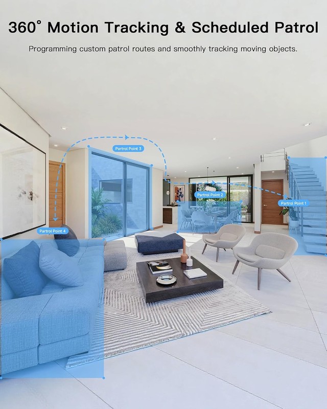 5G 4MP Pet Camera 2 Pack No Subscription Indoor Security Camera Dog/Cat/Baby gallery