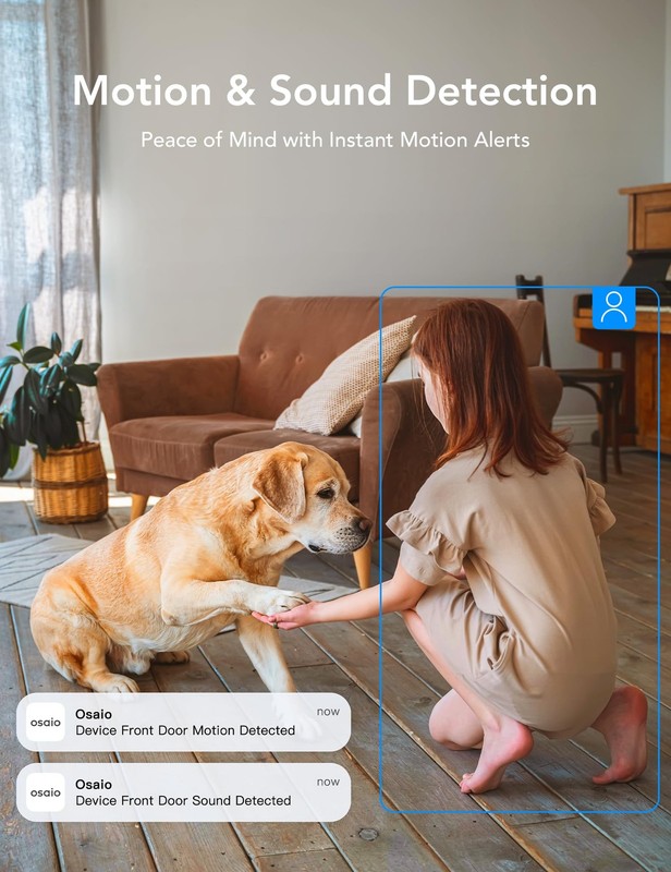 GNCC 2K Indoor Cameras for Home Security with Phone App, 2.4G/5G Mini Pet Cam... gallery