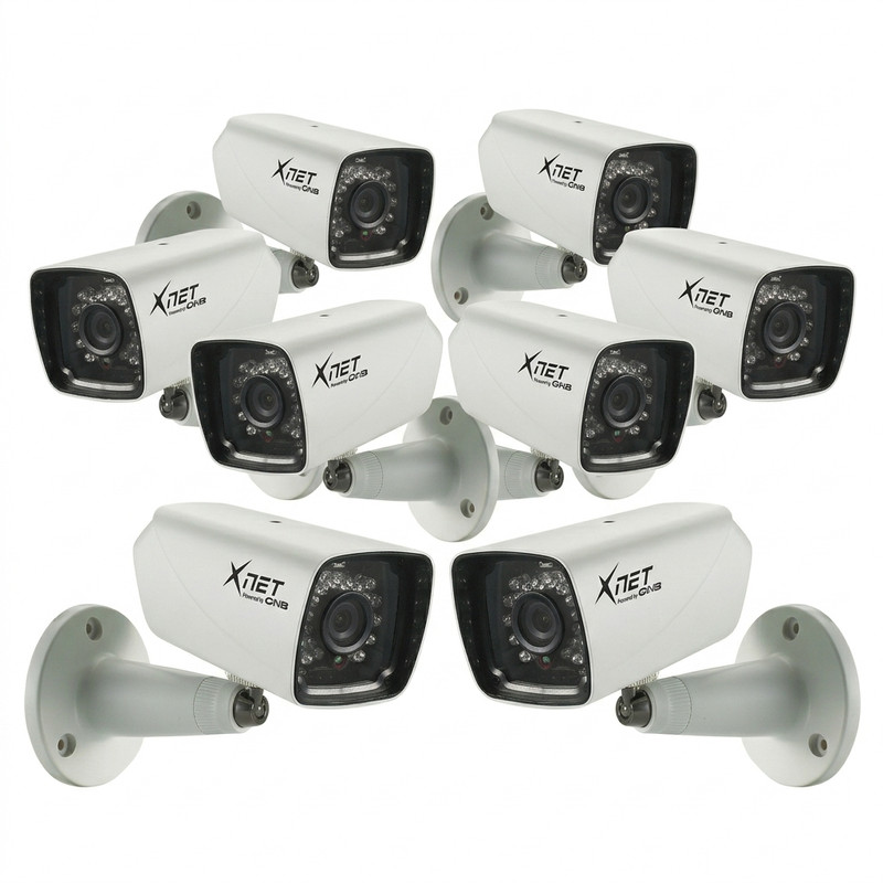 RTSP 2MP IR Bullet IP Camera HD 8 pk Night Vision ONVIF POE Wired CNB LXC1050IR