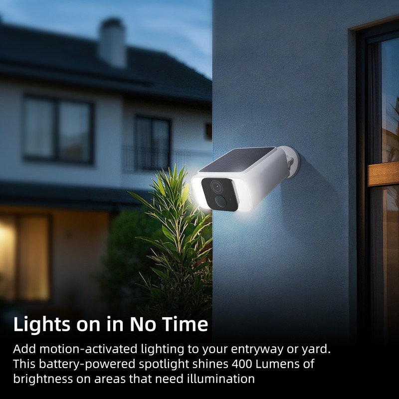 Dual Band WiFi6 Solar Battery Power Wireless Security Camera 4MP Outdoor camera gallery