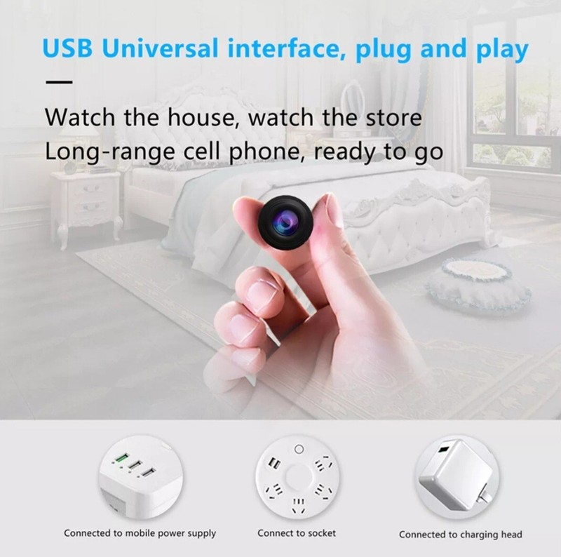 WiFi Mini Camera HD 1080P with Night Vision – Wireless Security Cam for Home Mon gallery