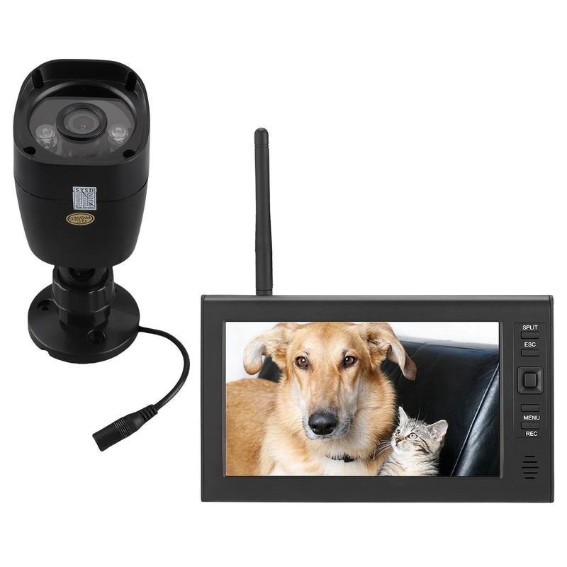 7 Inch Wireless WiFi Security Monitor System With IR Camera And Memory Card V2 gallery
