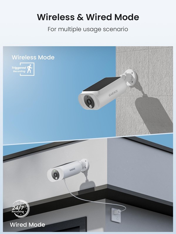 Solar Security Cameras Wireless Outdoor 4 Cam Kit Expadable to 10H, No Subscr... gallery