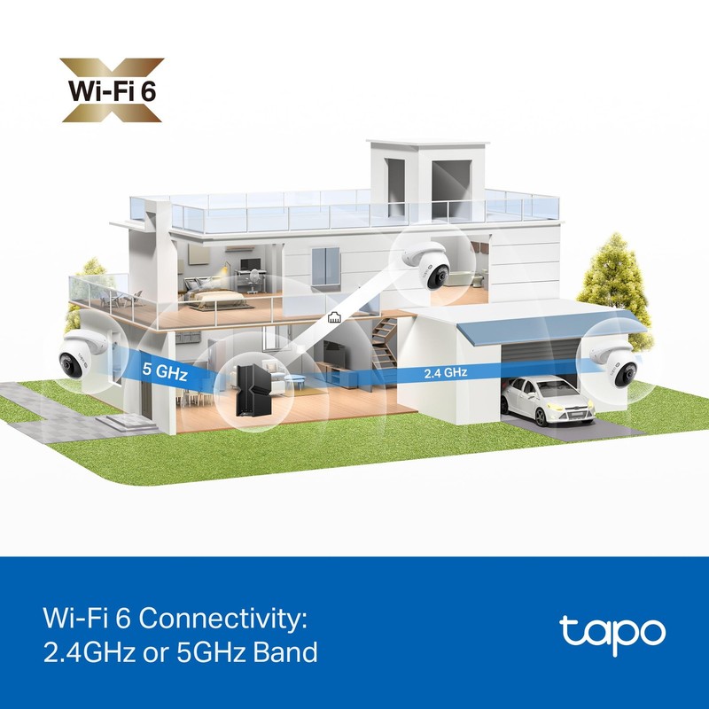 Tapo 4K 8MP Wired Pan/Tilt Outdoor Security Camera Free Person/Vehicle Detect & gallery