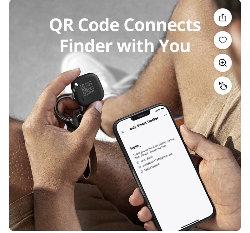 eufy SmartTrack Link, 2-Pack, iOS Only, E87B0011-4, Black, New gallery