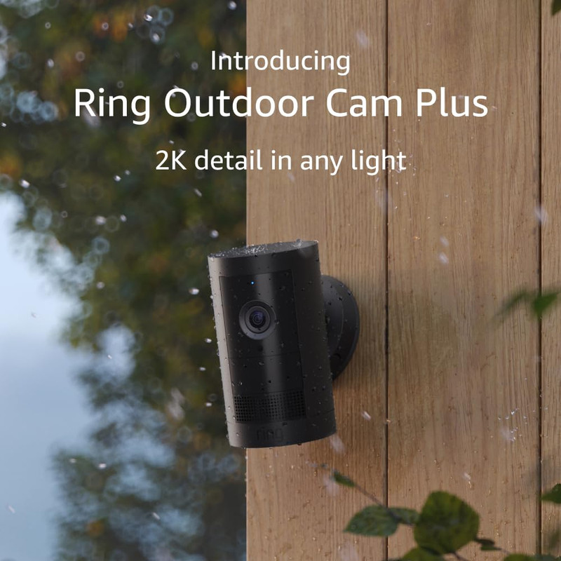Outdoor Cam Plus Battery – 2K Full-Color Night Vision, Mount Anywhere, Black