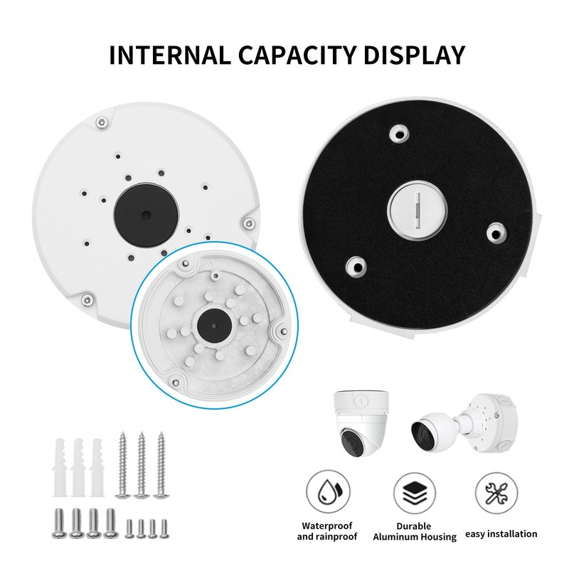 Junction Box Mount Compatible with Ubiquiti Camera Unifi Dome Turret White gallery